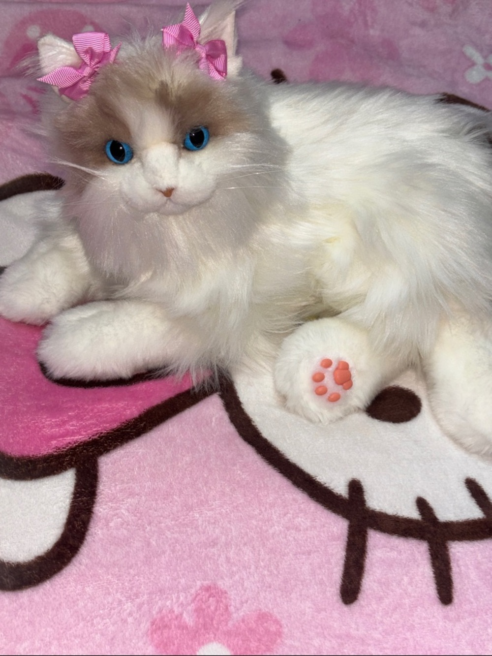NEW Chongker life like cat plush,makes noise just like a real cat,purrs and more